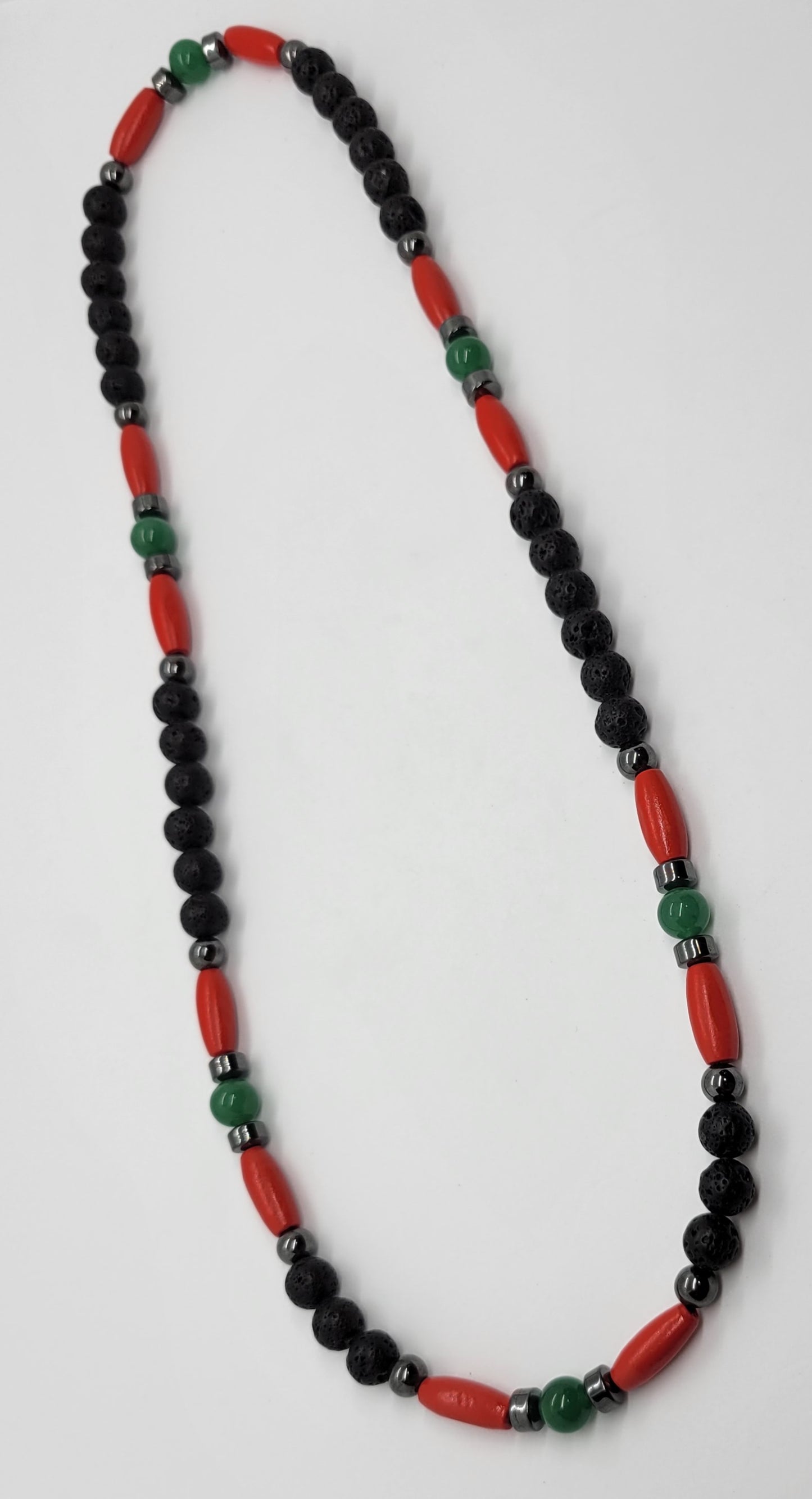 Lava Hematite Aventrine Pan African Necklace