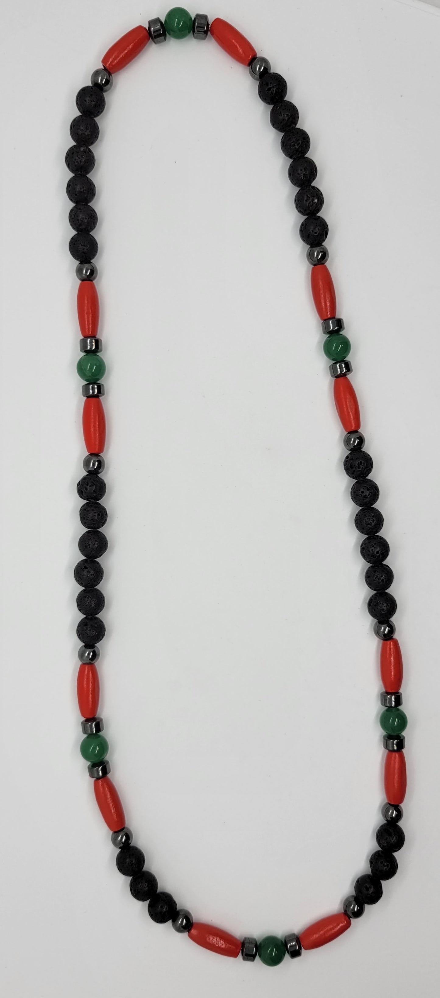 Lava Hematite Aventrine Pan African Necklace