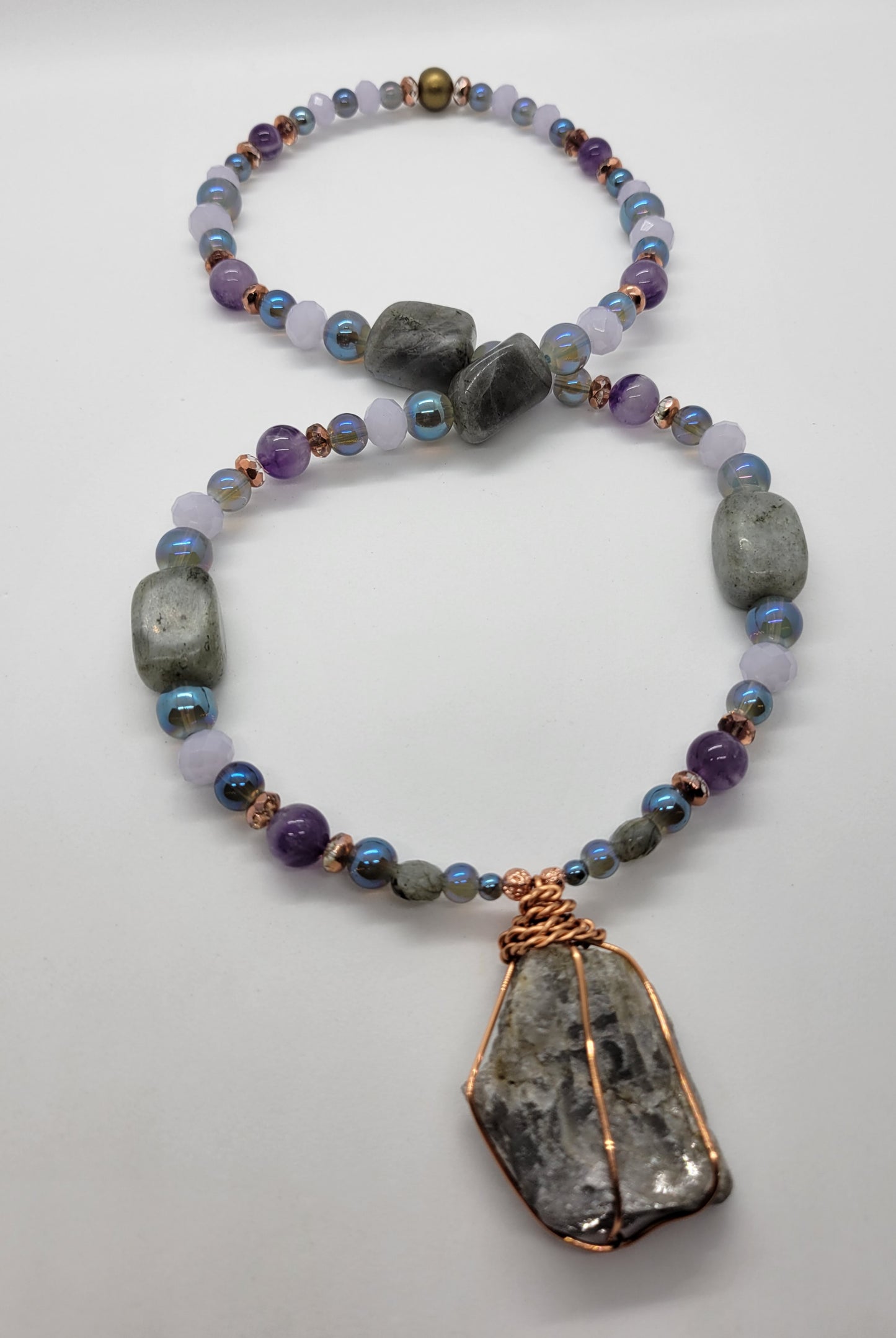 Labradorite Amethyst Dream Vision Necklace